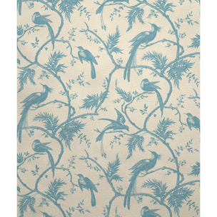 Tête de lit Exotic birds | Coloris Bleu | Largeur au choix