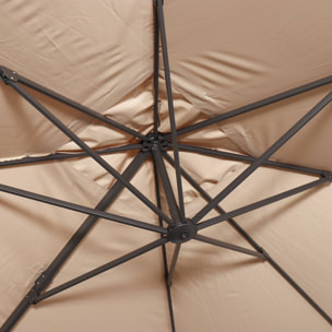 Parasol déporté rectangulaire 3x4m WIMEREUX