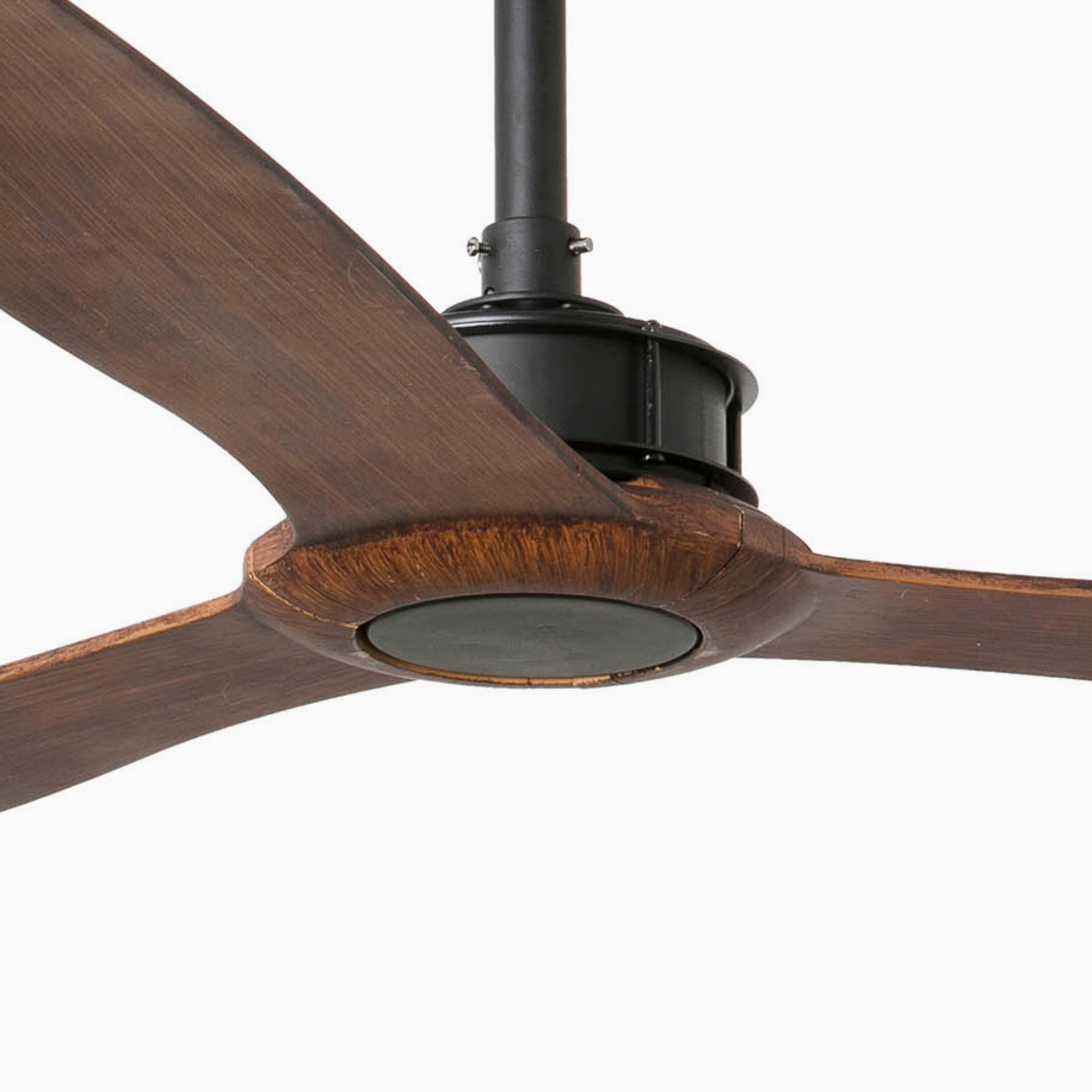 JUST FAN XL Ventilateur noir mat/bois 178cm SMART