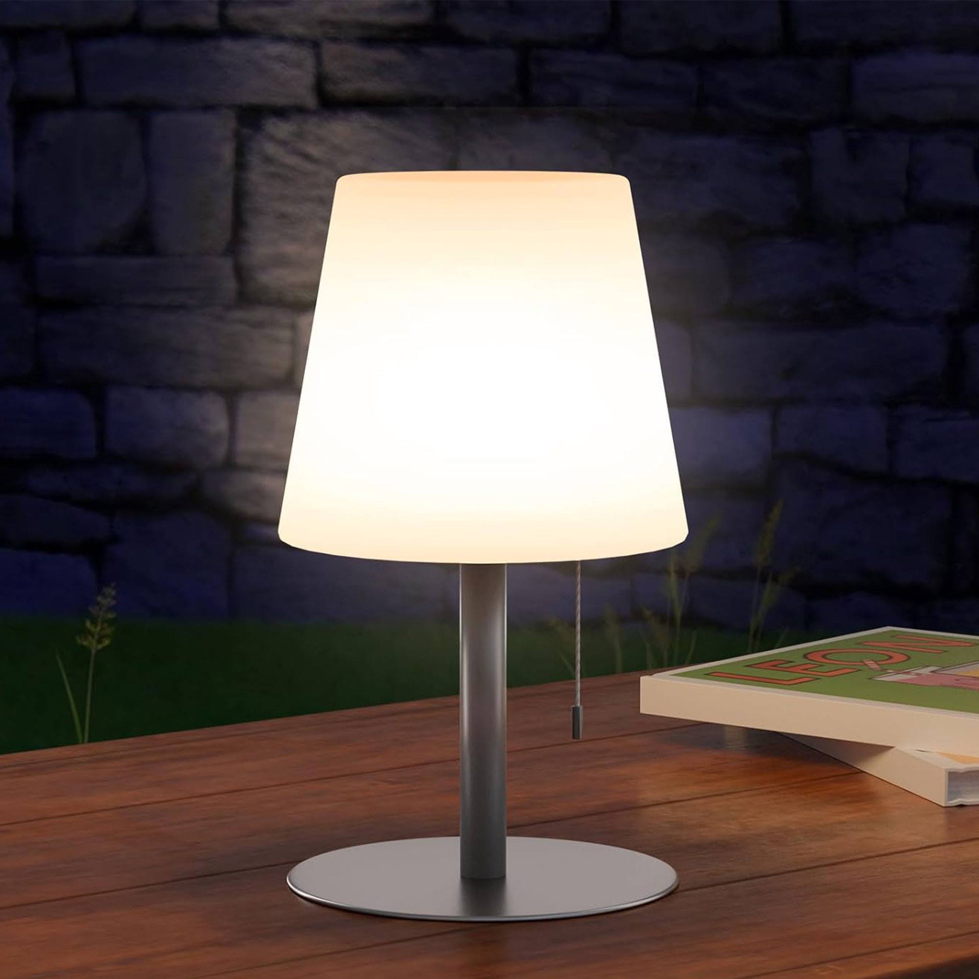 Well Home Lámpara Ø16,5x30cm para uso exterior recargable