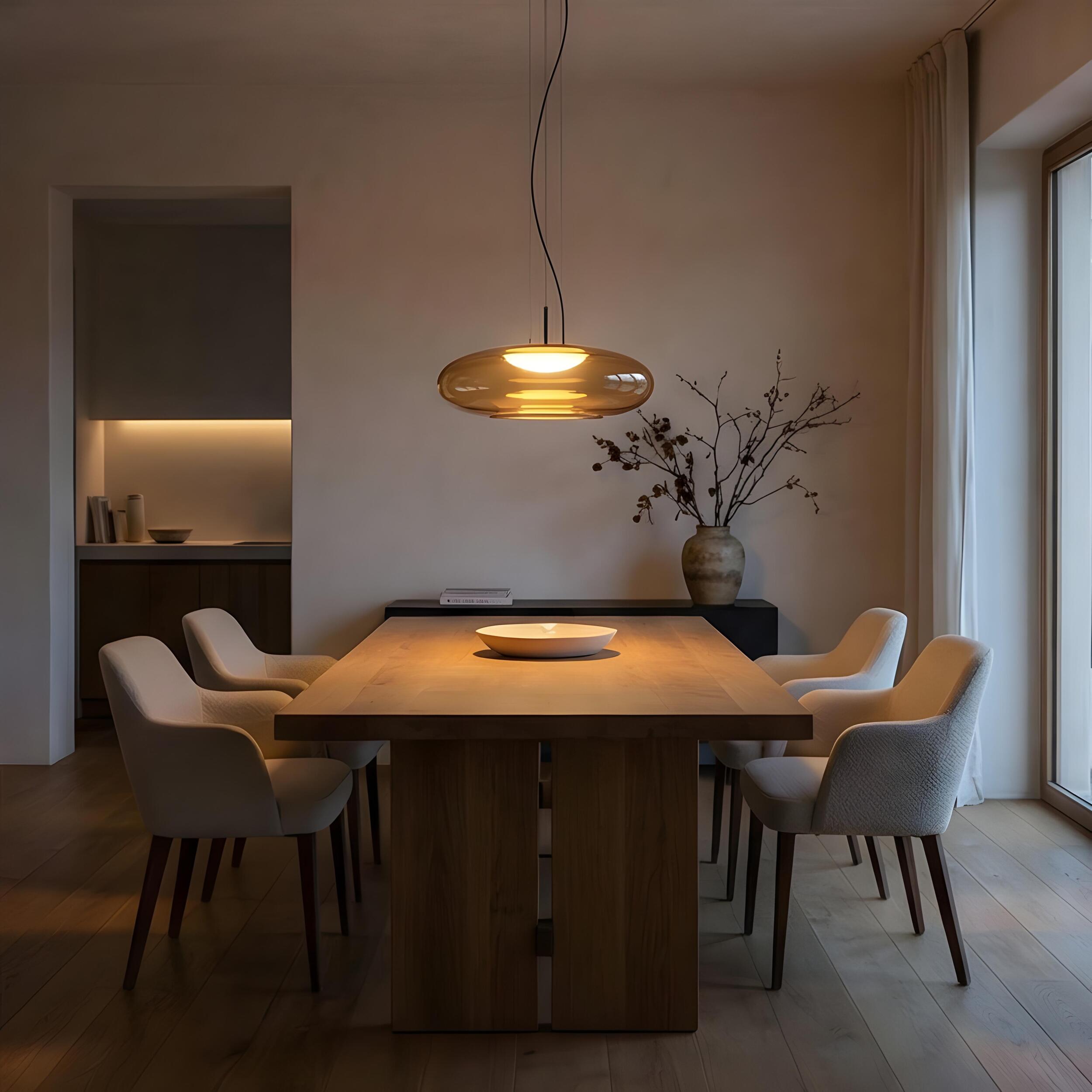 LEDS C4 Plat - Lámpara Colgante de Techo LED 13W Regulable 2700K/3000K/4000K Ámbar