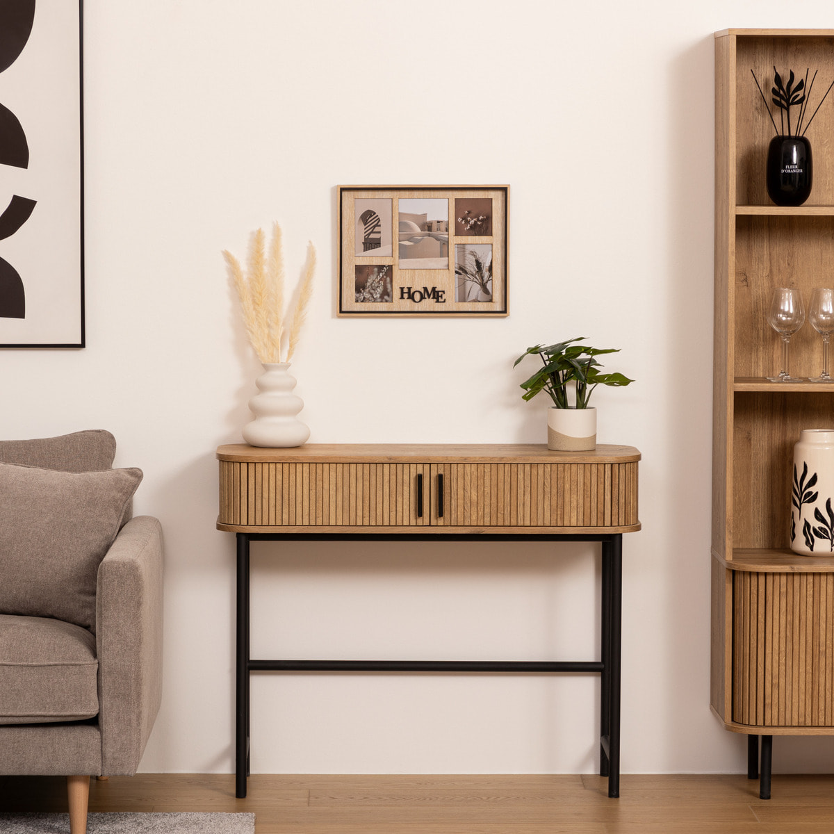 Pèle-mêle "Ewen" en bois 5 photos H31,8cm