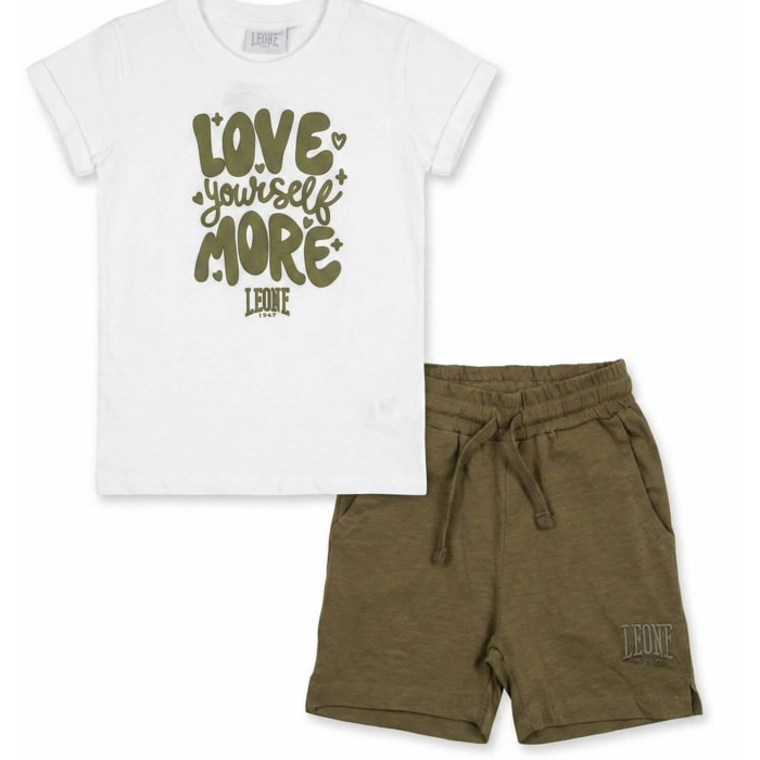 Conjunto de camiseta y pantalón corto Love para niñas