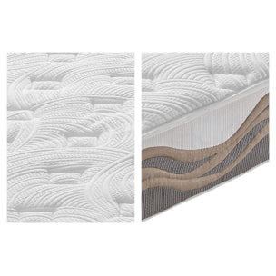 Materasso 90x200 Memory Foam - Alto 26 cm - Ortopedico - Rivestimento Polar Sfoderabile