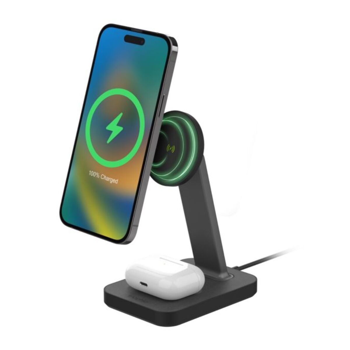 Station d'accueil MOPHIE induction position droite noir