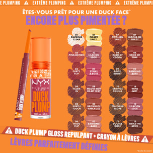 NYX Professional Makeup Duck Plump Plumping Lip Liner, crayon à lèvres, jusqu'à 10h de tenue, fini mat, Subtle Touch