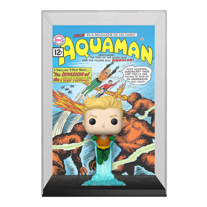 Dc Comics Pop! Comic Cover Vinile Figura Aquaman 9 Cm Funko