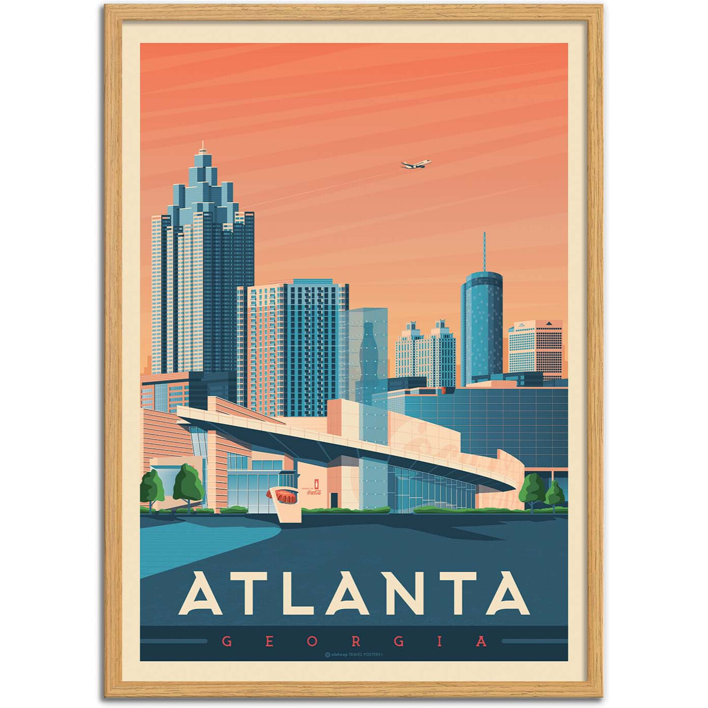 Affiche - Atlanta - Olahoop Travel Posters