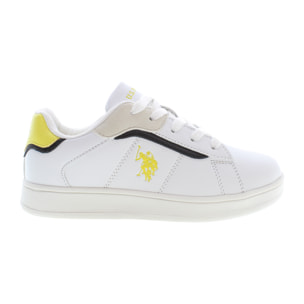 Sneakers U.S. Polo Assn White Yellow