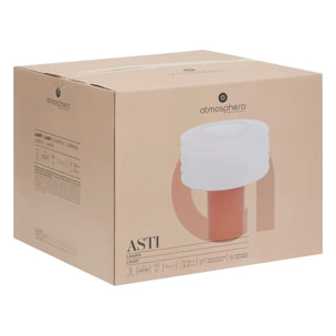 Lampe à poser "Asti" rose H36cm