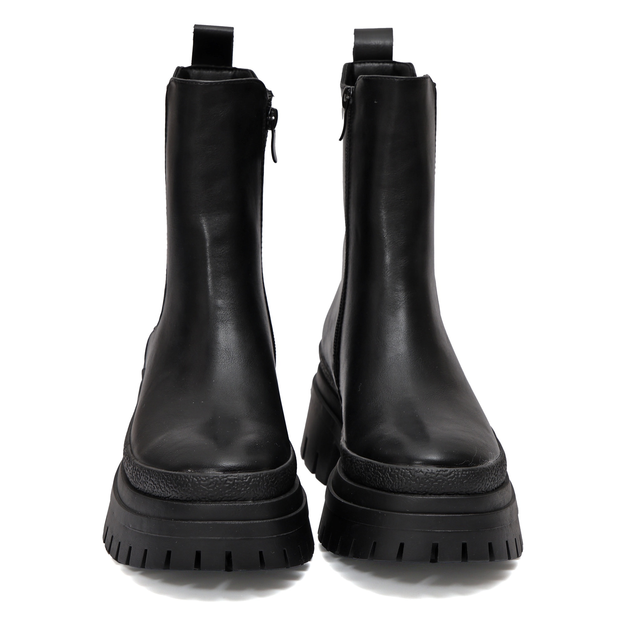 Stivaletto in simil pelle con fascia elastica