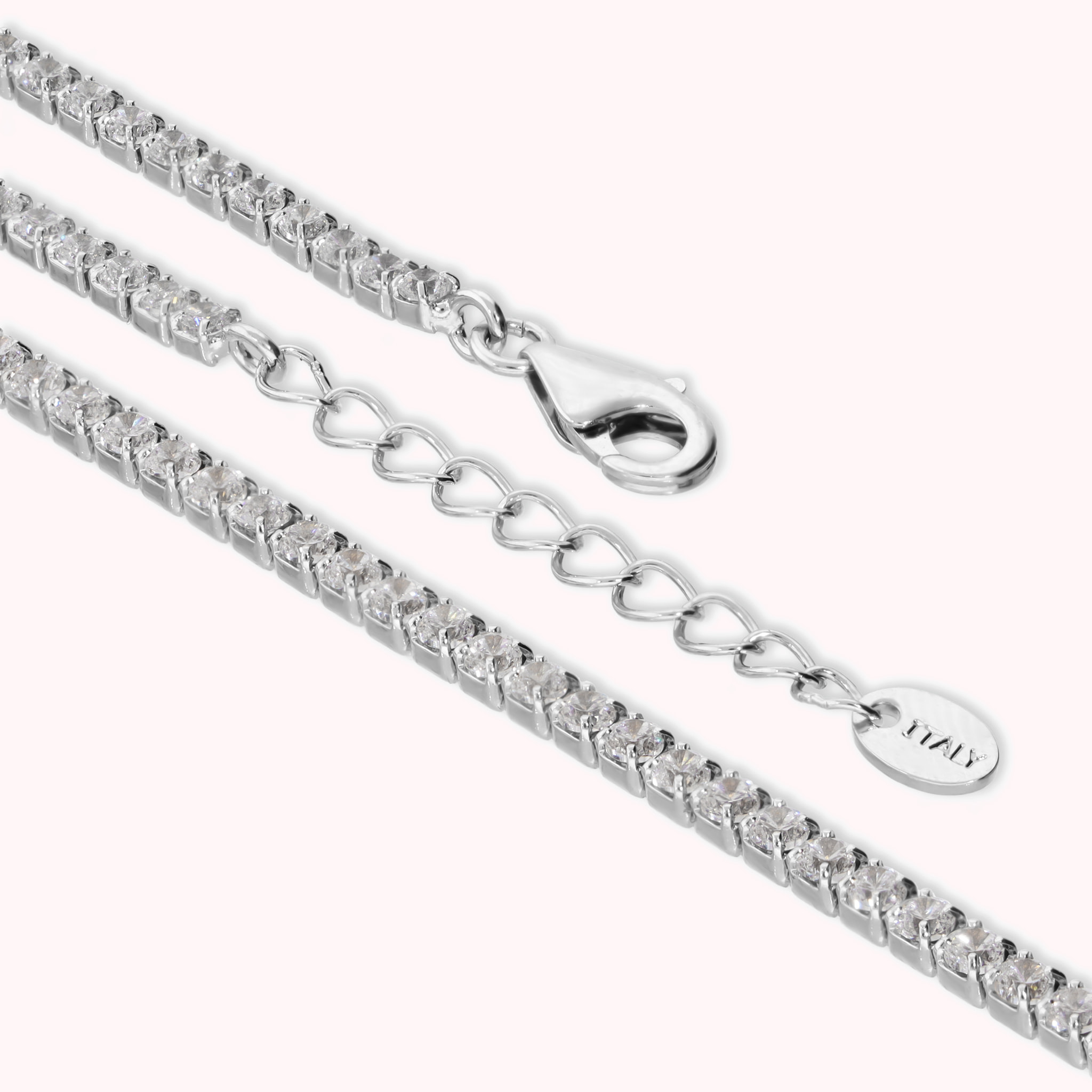 Bracciale Tennis con Cubic Zirconia Bianche