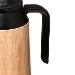 Pichet isotherme 1L effet bois naturel
