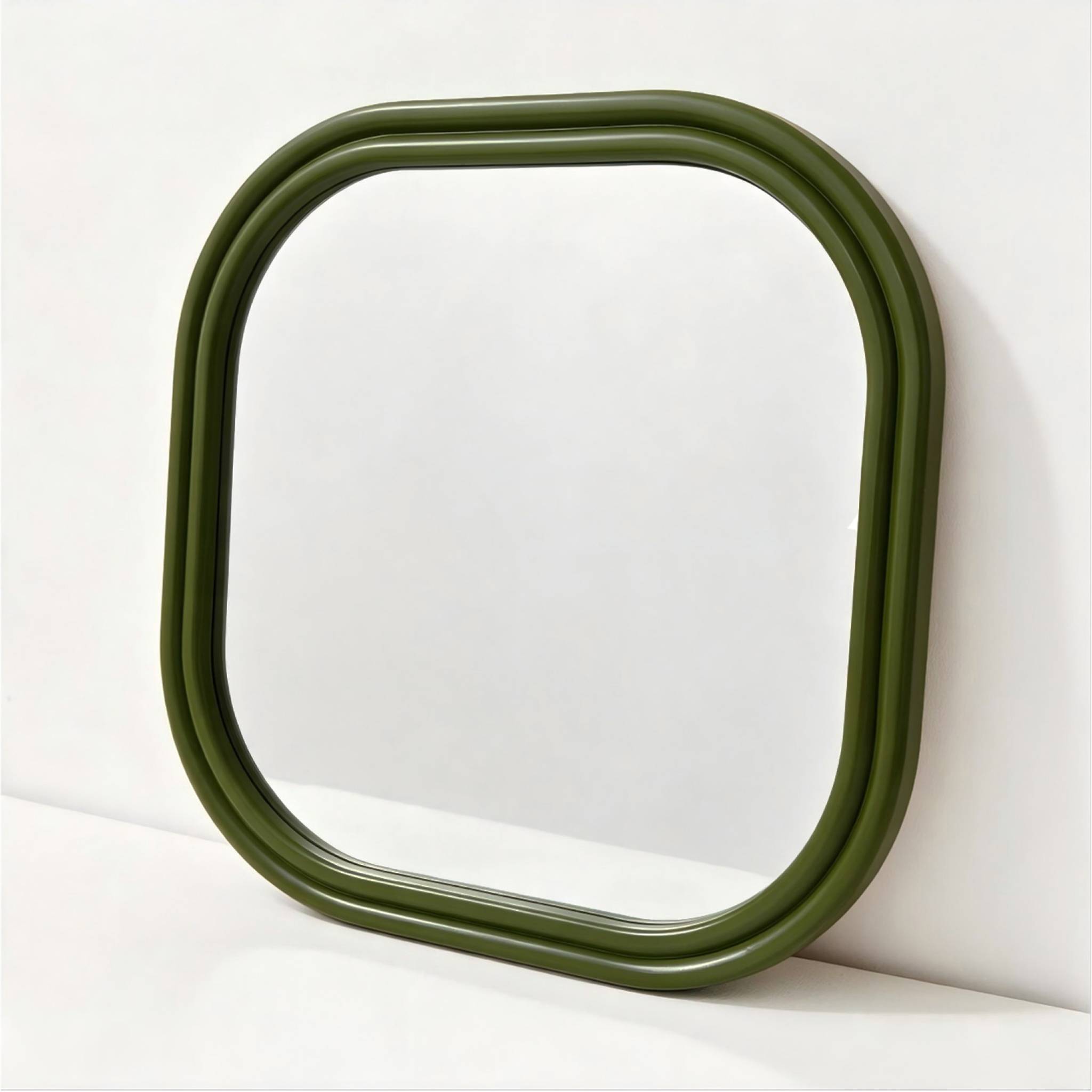 Miroir carré décor bois 60cm NEX