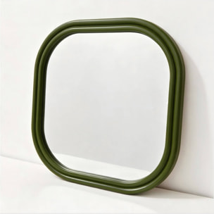 Miroir carré décor bois 60cm NEX