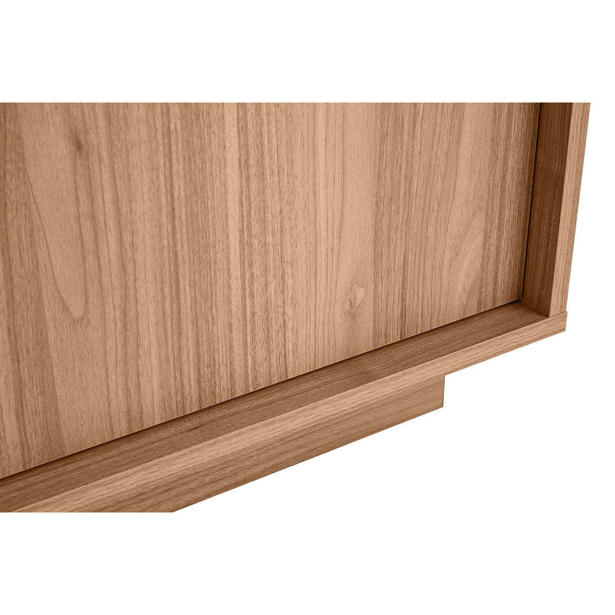 Buffet scandinave finition bois chêne 4 portes L180 cm COMO