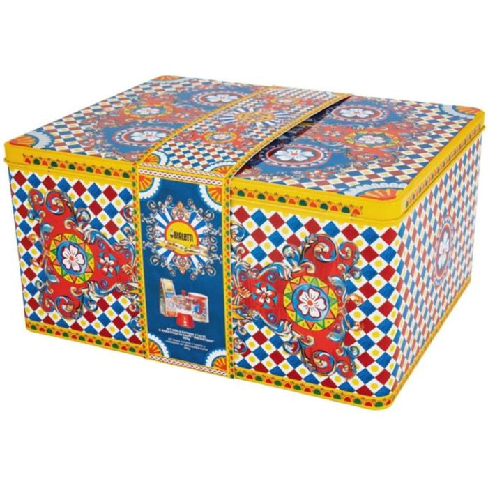 Cafetière italienne BIALETTI Moka Rouge Dolce&Gabbana - capacité 3 tasses - Coffret cafetière + café