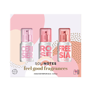 Fleur de Cerisier - Rose - Freesia  - Coffret Eau de Parfum 3x15 ml