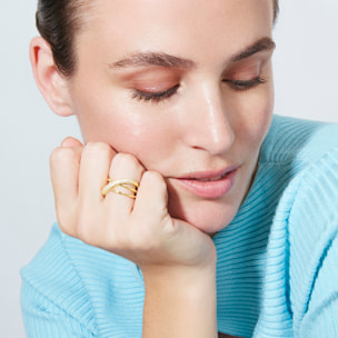 Anillo Meele acabado oro amarillo 18k
