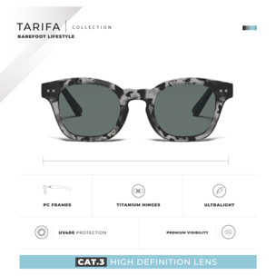 Gafas de Sol Tarifa Marron Hanukeii para hombre y mujer