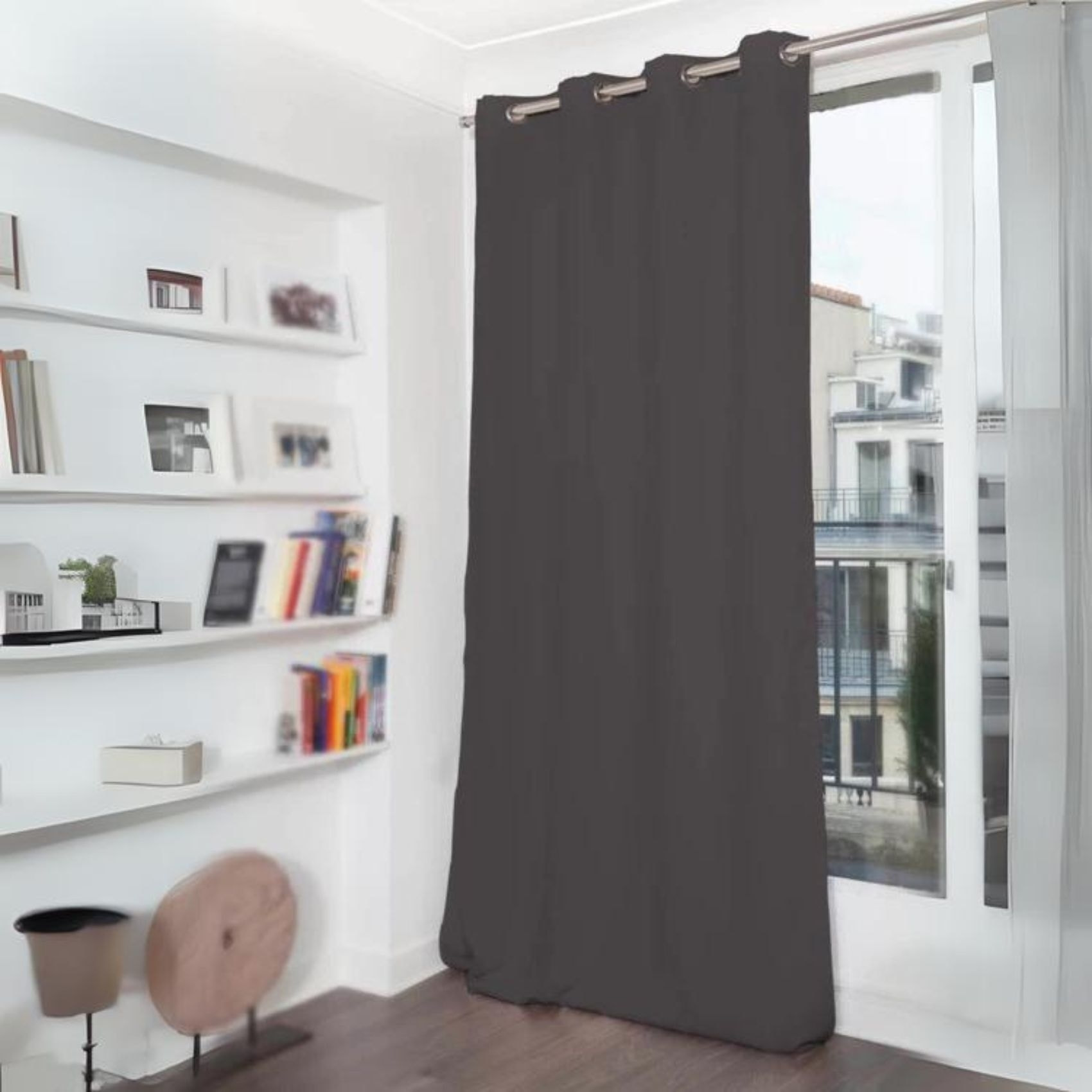 Rideau Phonique Occultant et Thermique 'MOONDREAM' - Argent