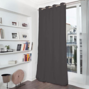 Rideau Phonique Occultant et Thermique 'MOONDREAM' - Argent