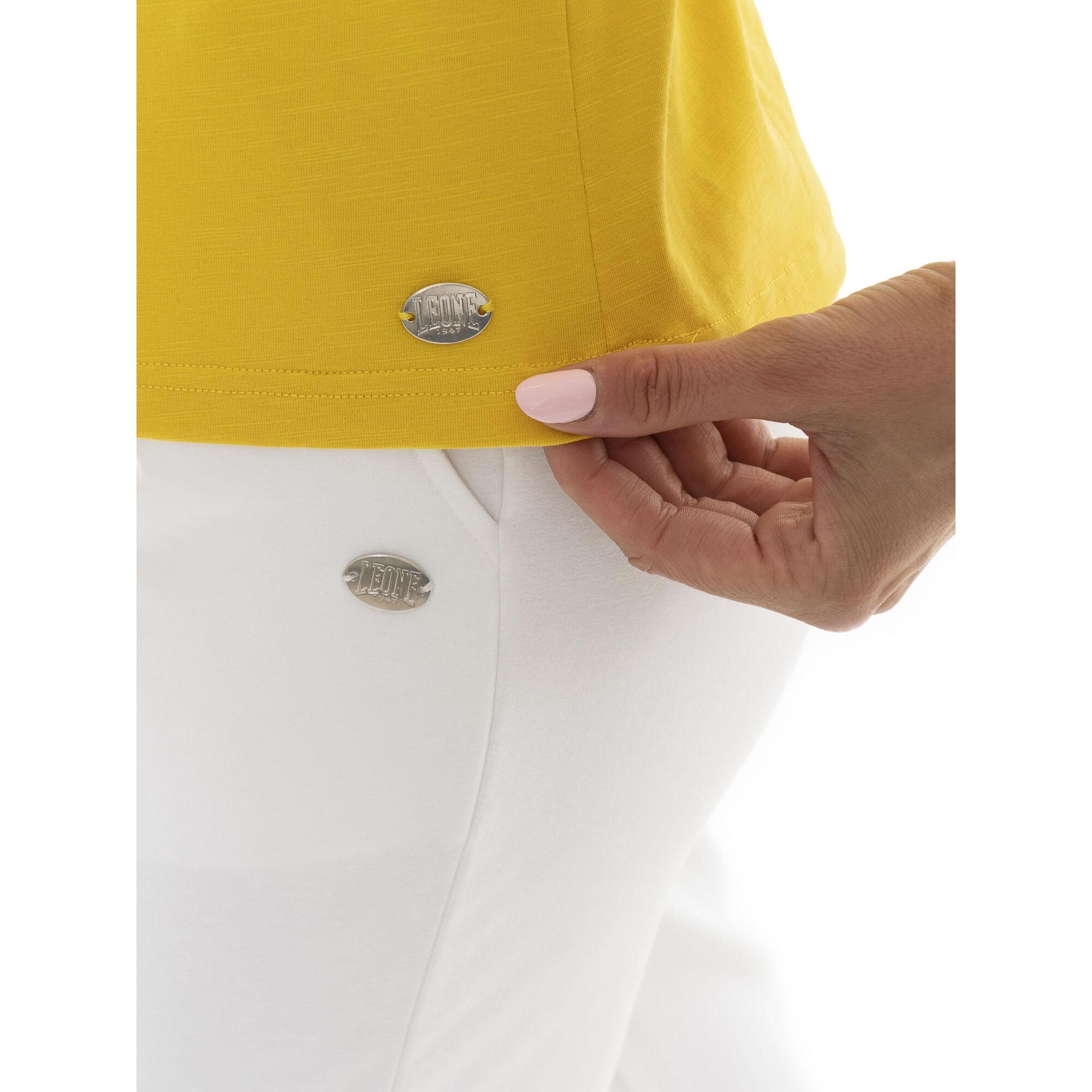 Leone Camiseta básica de mujer de manga corta