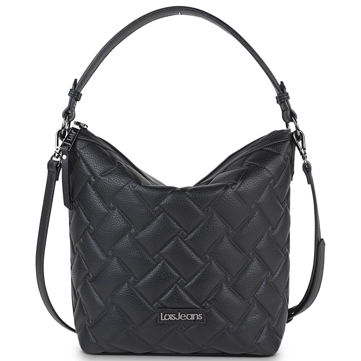 Bolso Hobo-Hombro Lois Dewey Negro