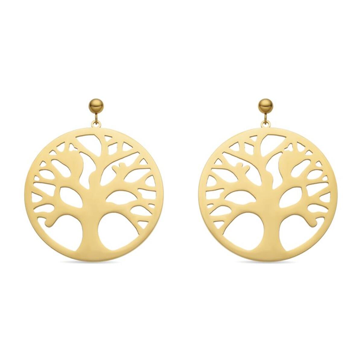 Pendientes acabado oro 18k