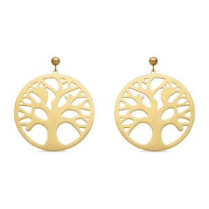 Pendientes acabado oro 18k