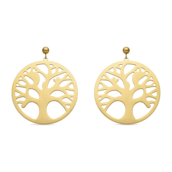 Pendientes acabado oro 18k