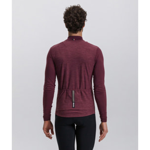 Pure - Maglia Manica Lunga - Borgogna - Uomo