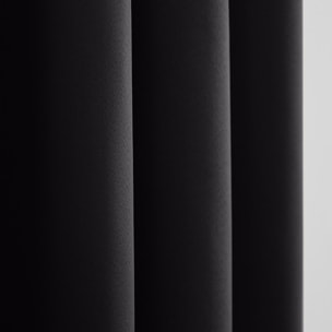 Rideau occultant thermique noir 140 x 260 cm