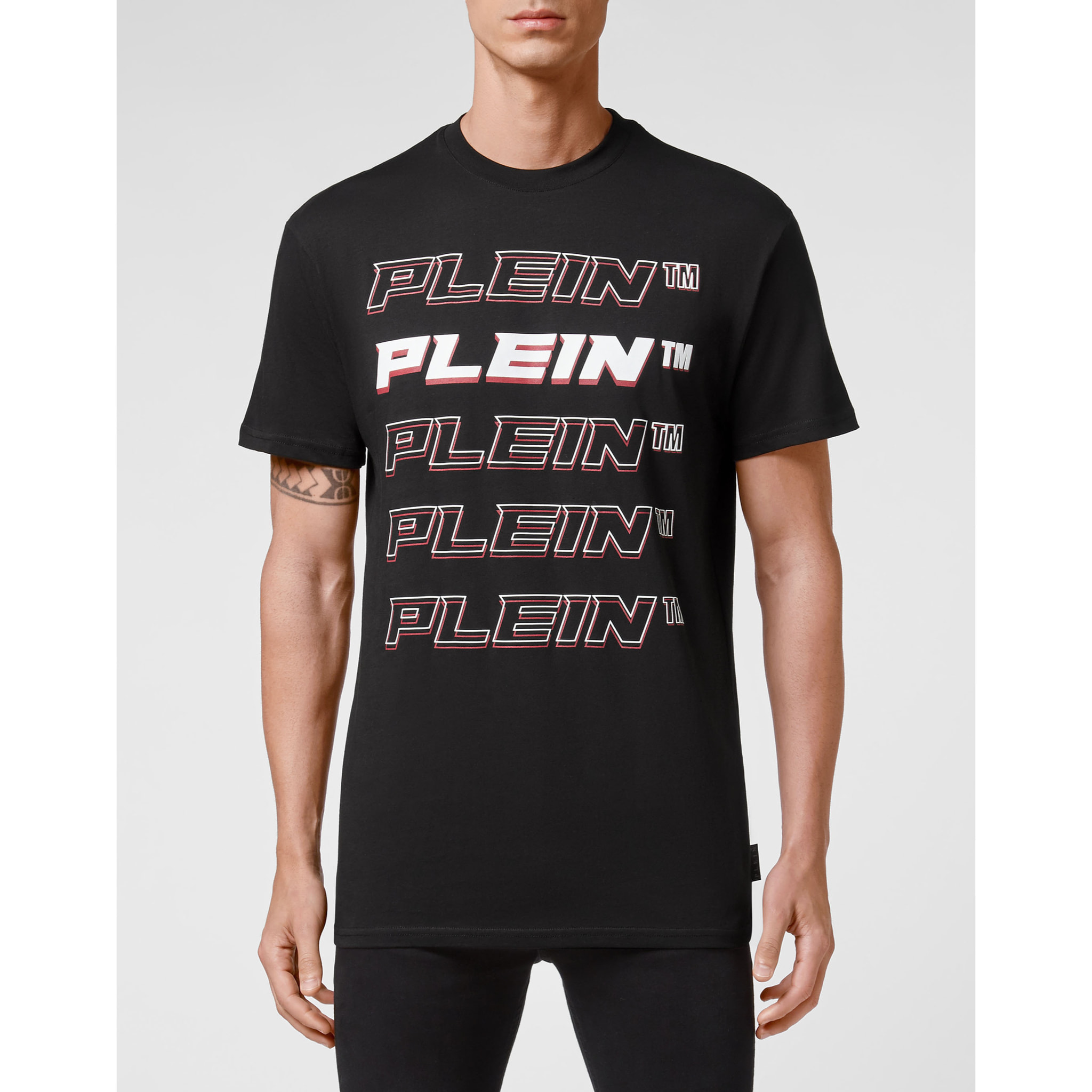 PHILIPP PLEIN Camiseta de cuello redondo y manga corta