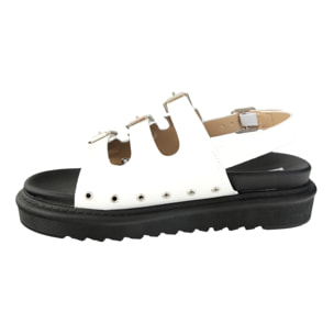 Sandali platform con fibbie