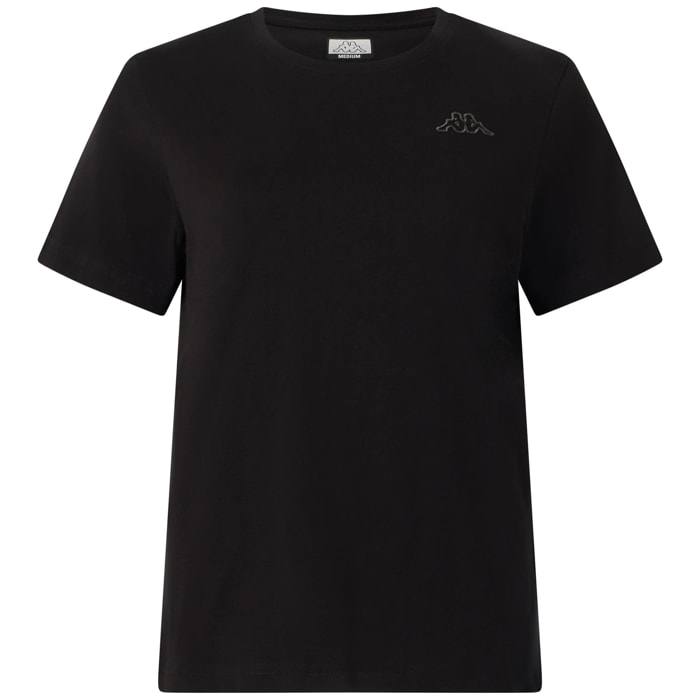 Kappa - T-Shirts & Top Donna Nero - Logo Sylvie