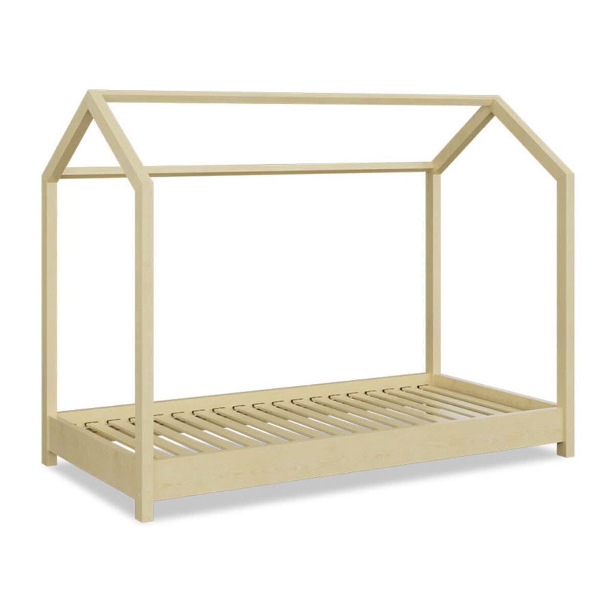 Lit cabane Naturel 90x200 Cm