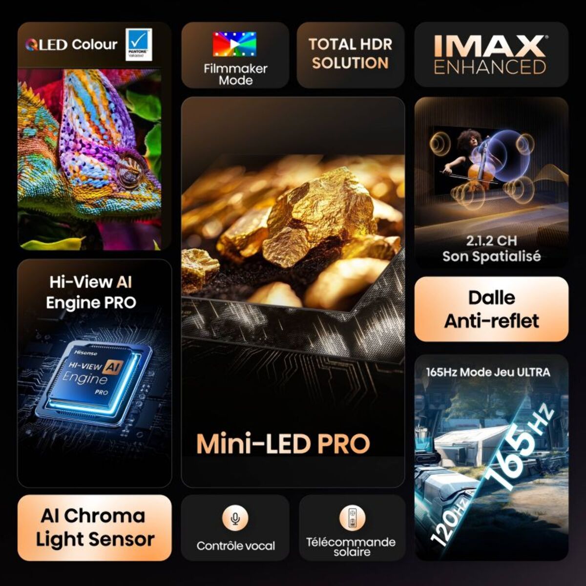 TV Mini LED HISENSE 55U7Q PRO 2025 (139cm)