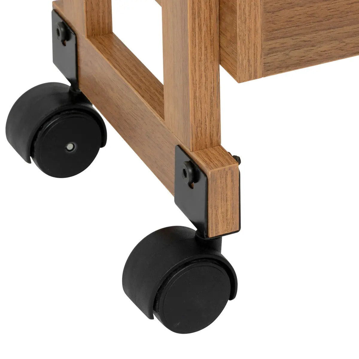 Desserte 3 niveaux Come L20cm bois et effet marbre