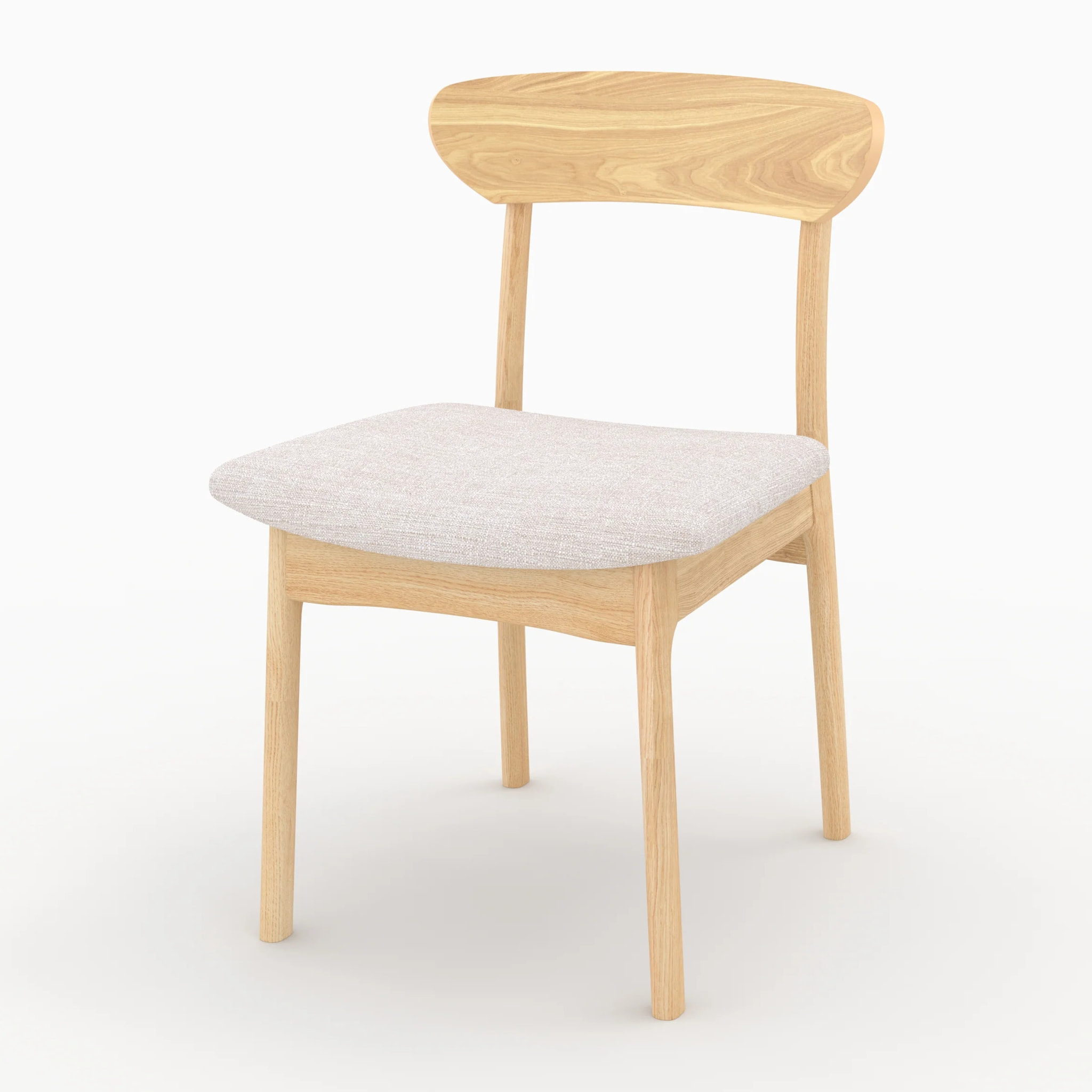 Table et chaises en bois clair 6 personnes - Eddy