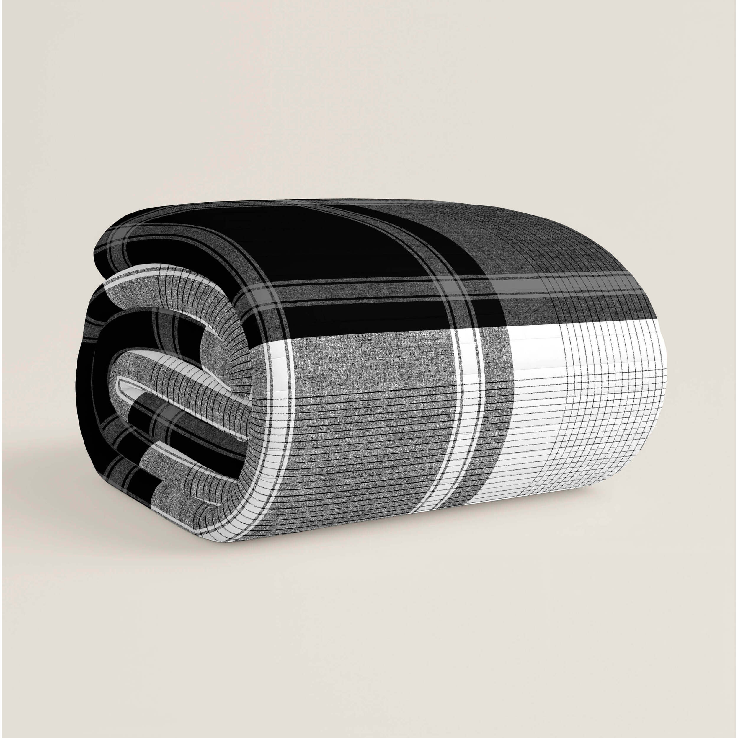 Colcha Bouti Estampada - 2/3 Piezas - 100% Poliéster - Microfibra - 70 gr/m² - Check