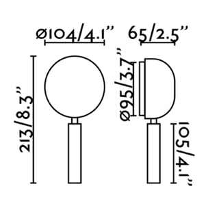 PRESS Lampe applique lecteur noir