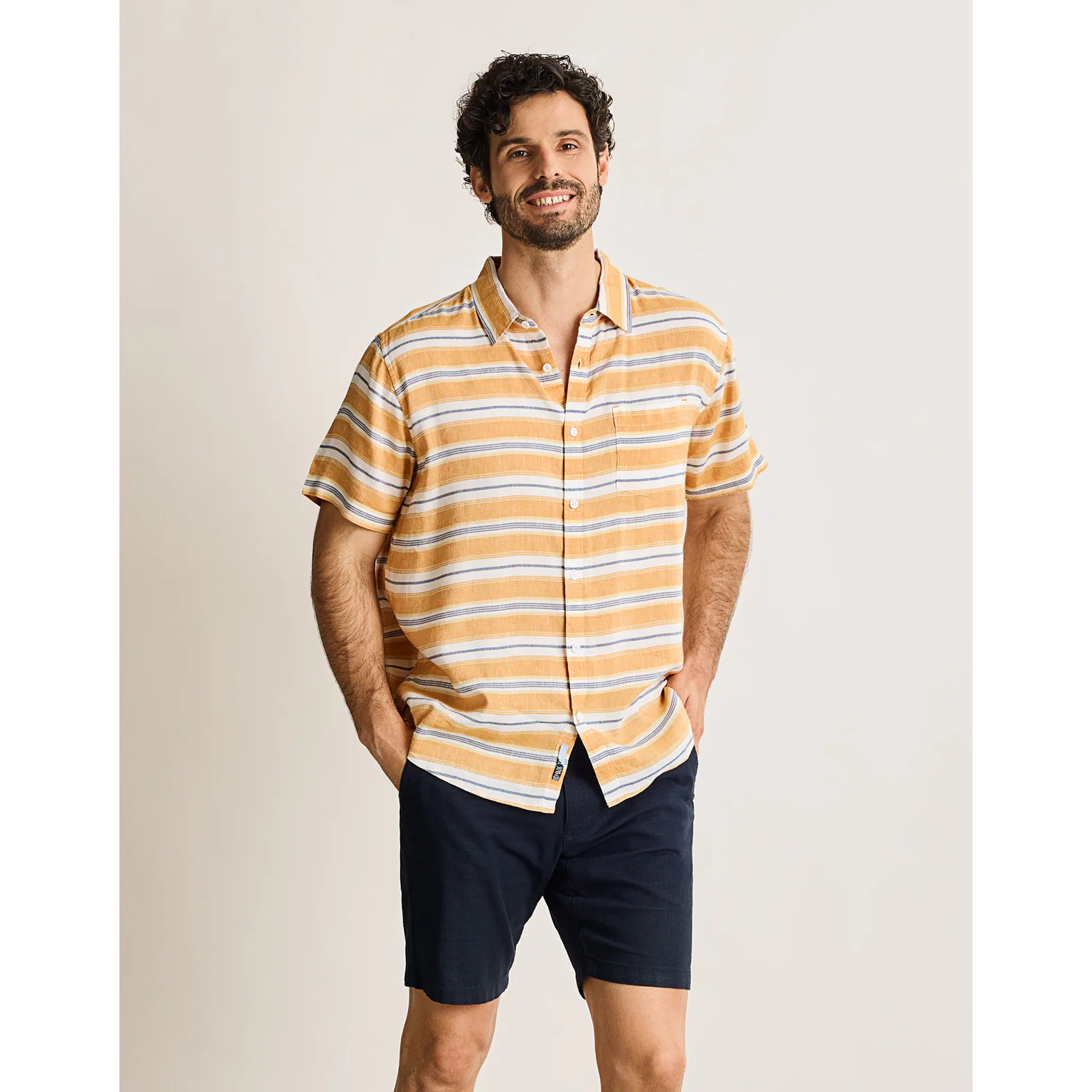 Camisa Manga Corta Amarillo - Coated