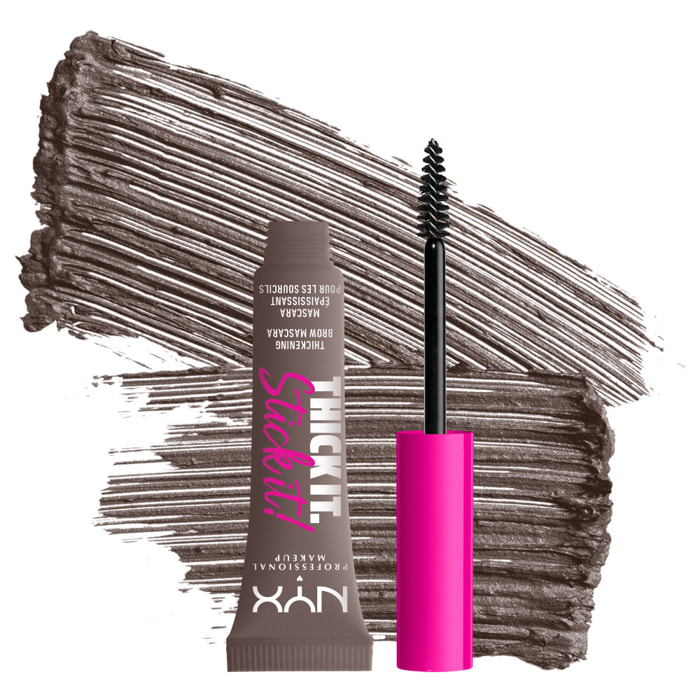 Nyx Professional Makeup Mascara à Sourcils Thick It Stick It Cool Ash Brown