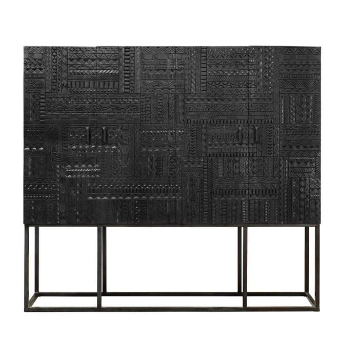 Armario de Madera de Mango 180 Cm Estilo Étnico