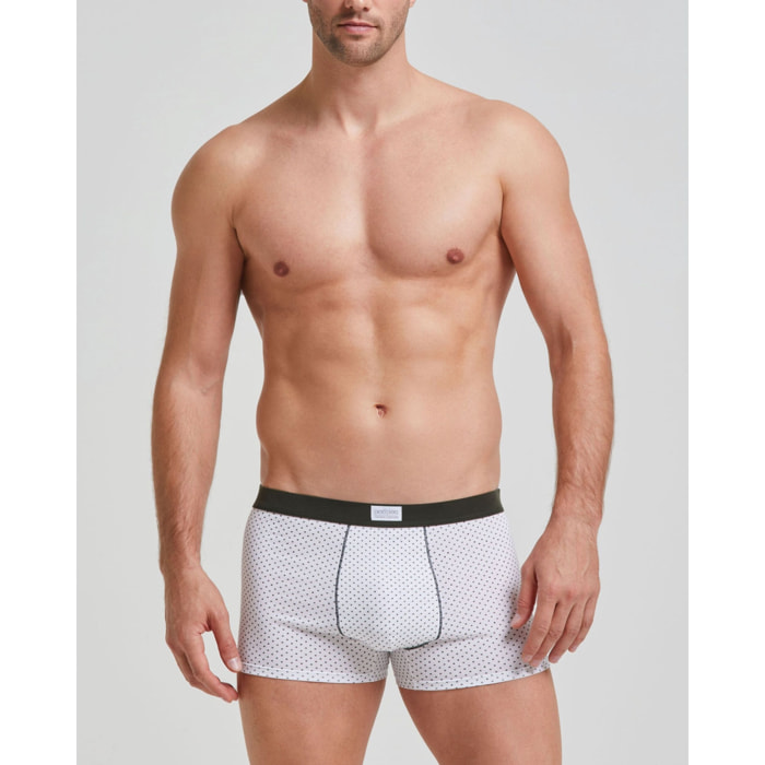 Boxer cotone motivo a pois