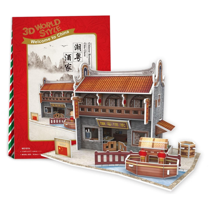 Puzzle 3D WORLD STYLE CINA Ristorante tradizionale