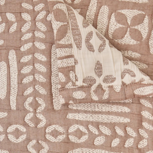 Dessus de lit Nuvia terracotta 260x240cm