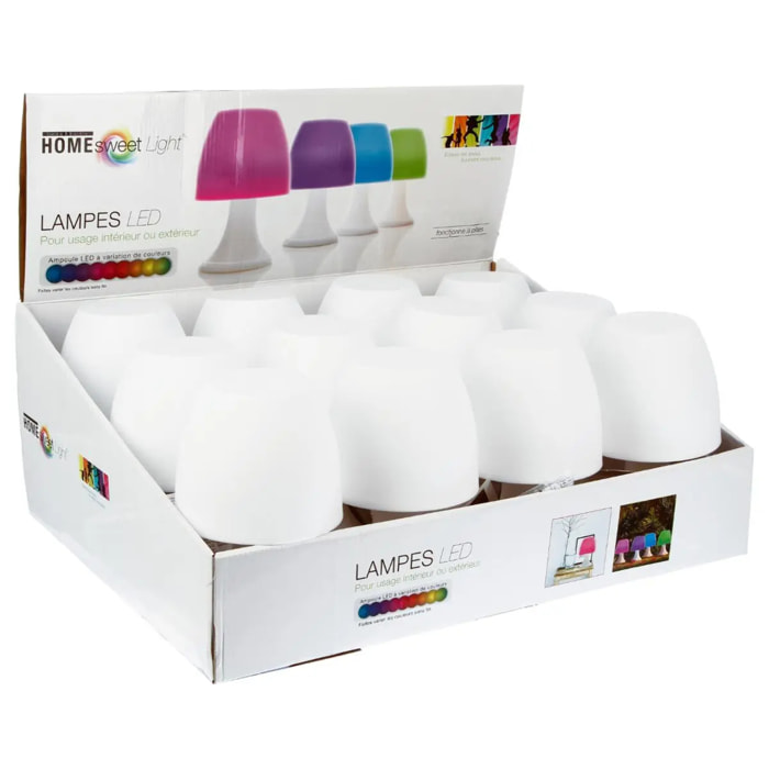 Lampe outdoor "Dokk" - multicolore H19 cm