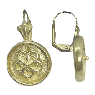 Pack pendientes dormilona en dorado. Redondo y lágrima